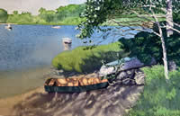 Rowboats and Shadows by Patricia S. Hopkins